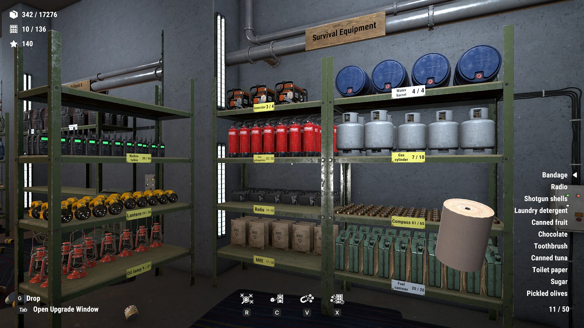 Bunker Tidy Up уютная игра про расстановку припасов по полкам — изображение 3