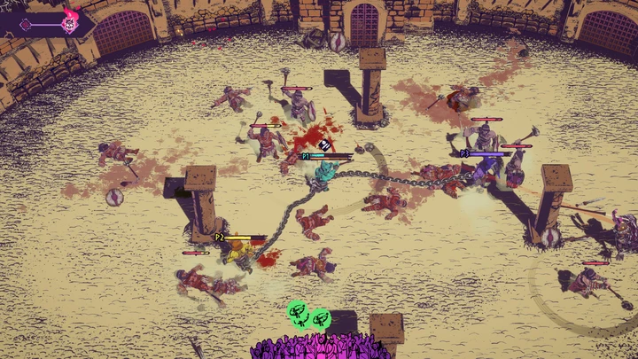 Chained Beasts кооперативный гладиаторский рогалик с цепями
