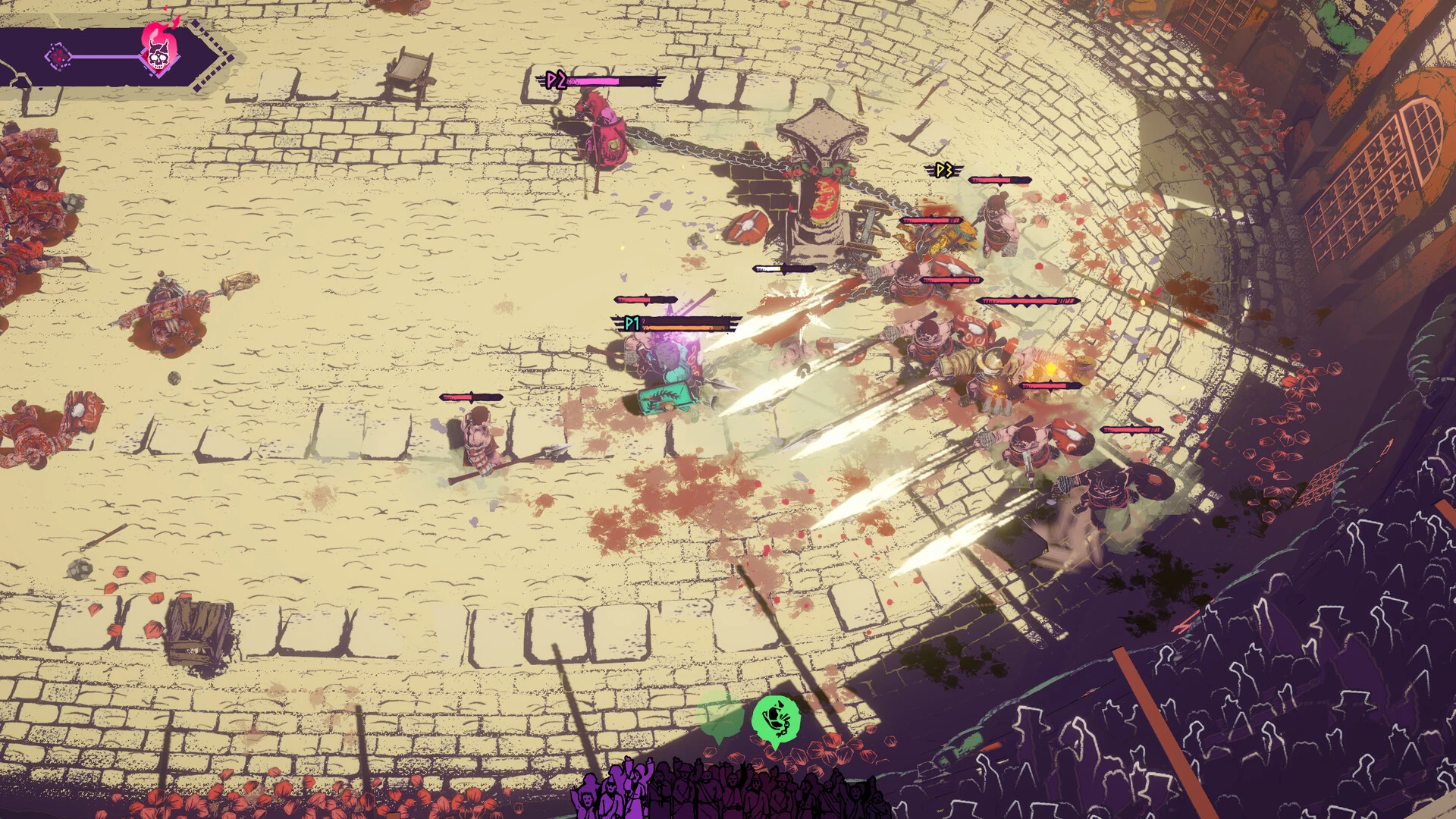 Chained Beasts кооперативный гладиаторский рогалик с цепями — изображение 7