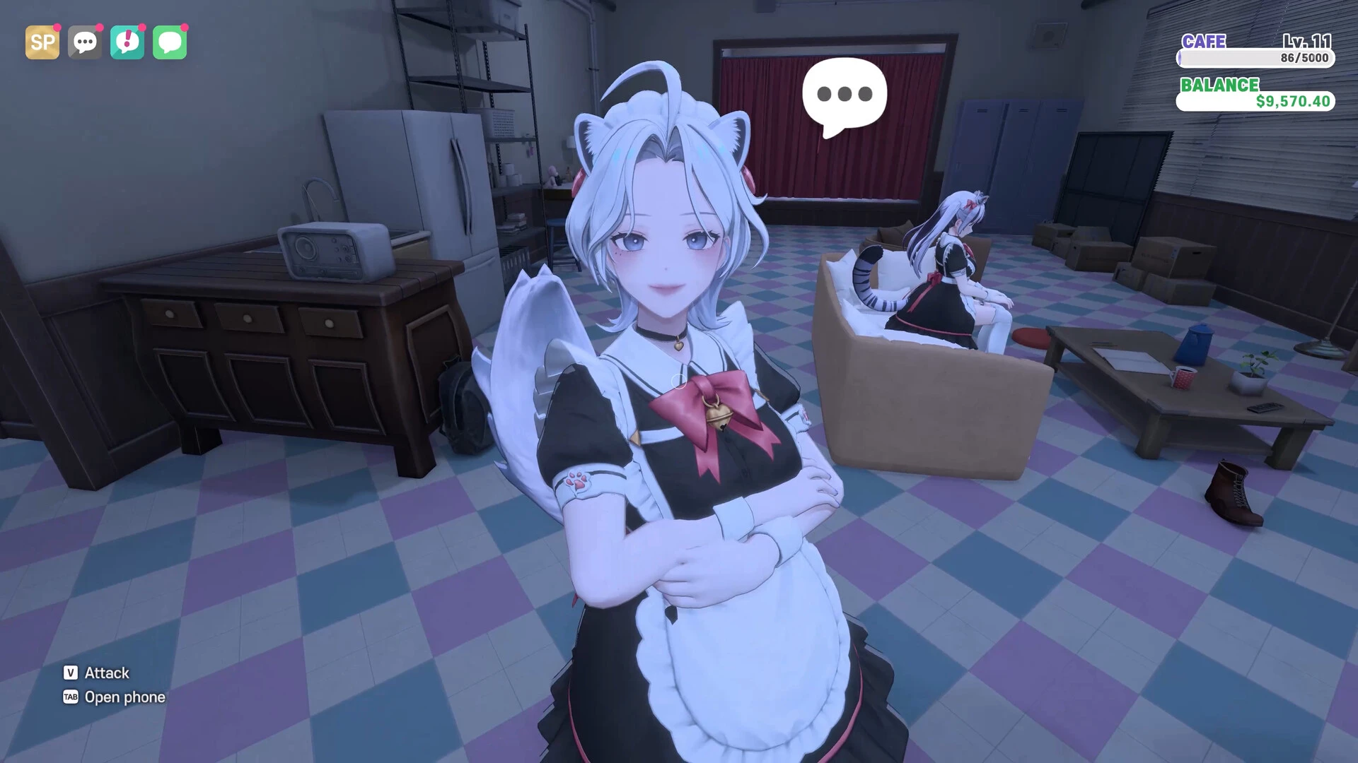 Maid Cafe Simulator — управляй кафе с пятью горничными и гостями — изображение 14