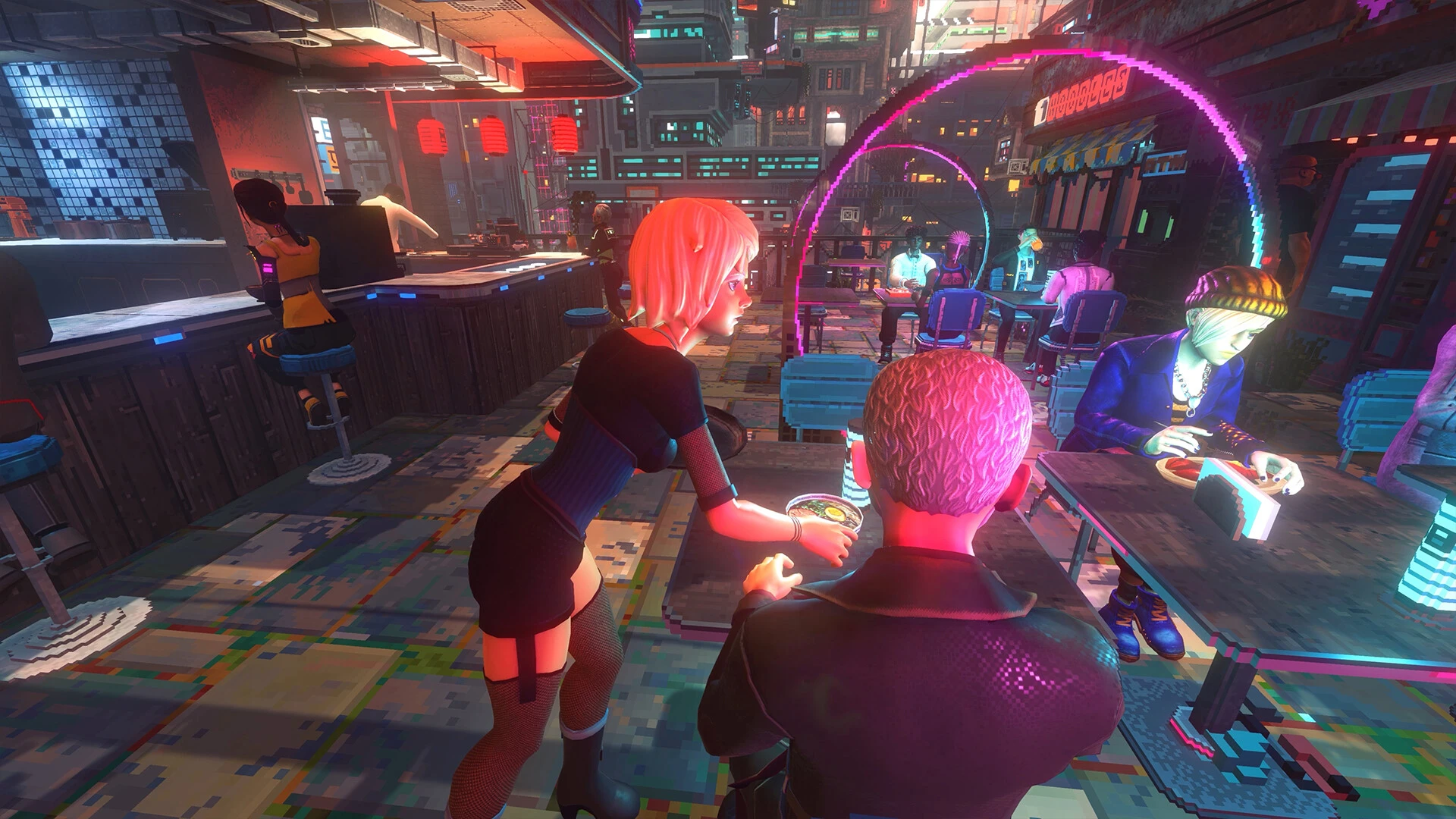 Nivalis Nights развитие бизнеса и жизнь в киберпанк городе — изображение 5