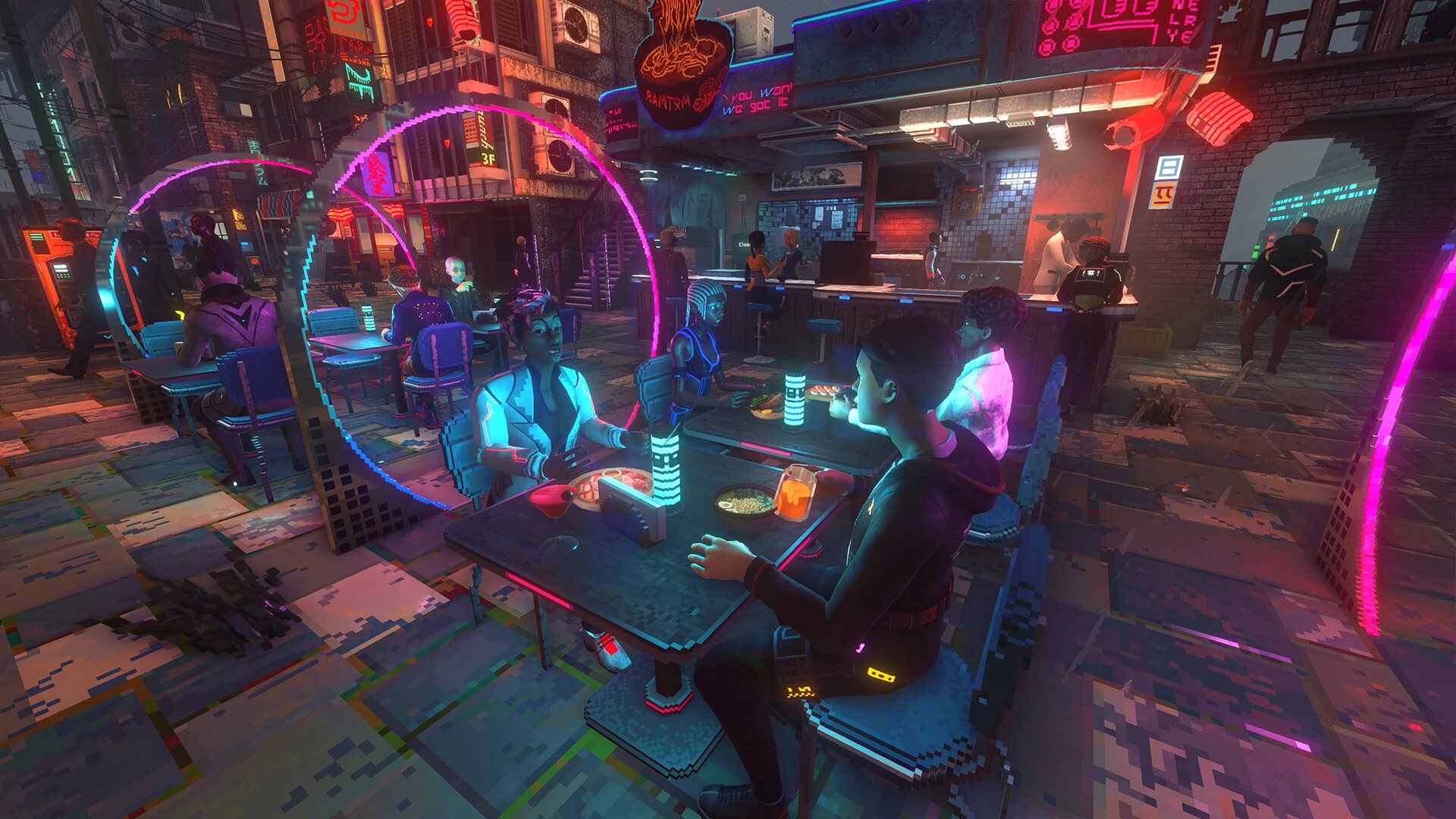 Nivalis Nights развитие бизнеса и жизнь в киберпанк городе — изображение 13