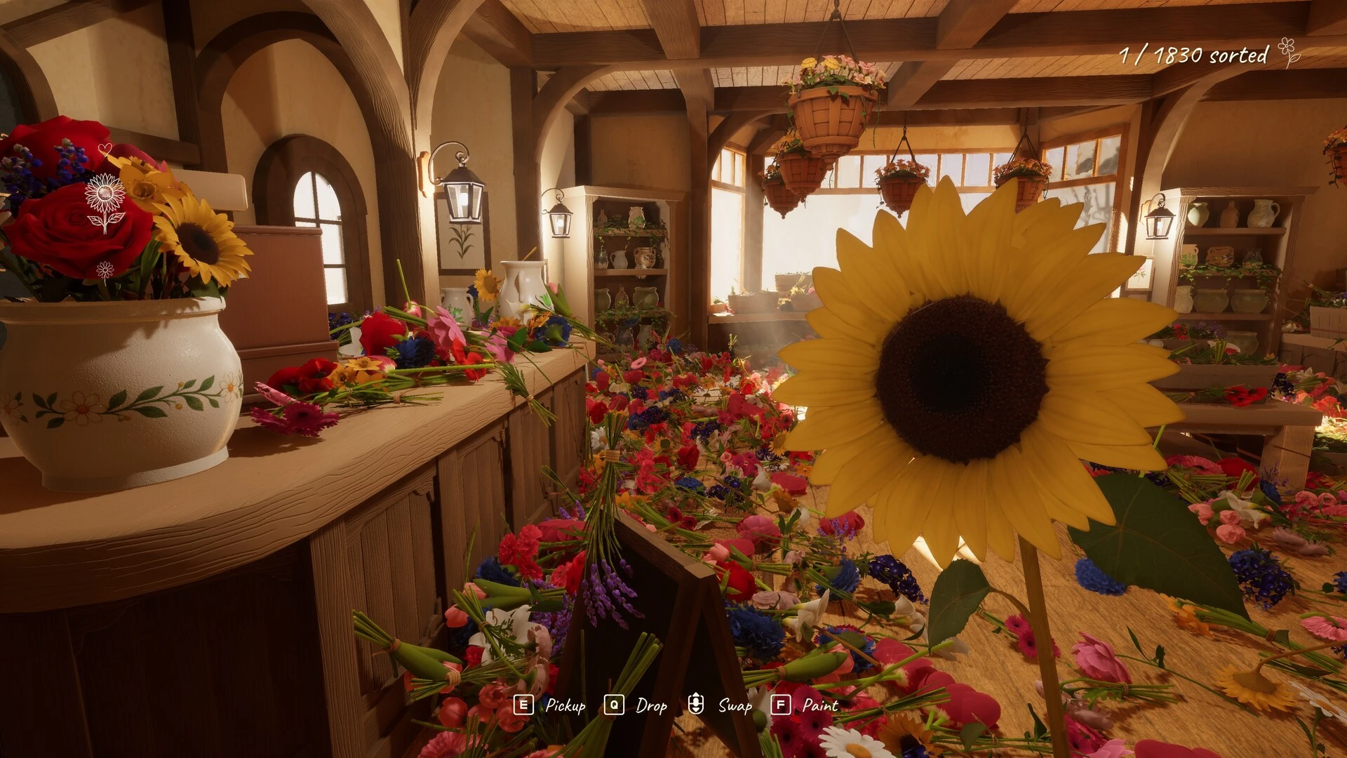 Tidy Up the Flower Shop уютная уборка цветов от первого лица — изображение 3