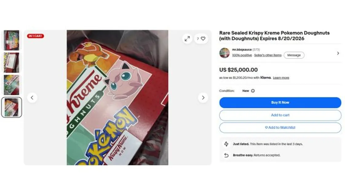 Коробки Pokemon от Krispy Kreme продают за безумные деньги — изображение 1