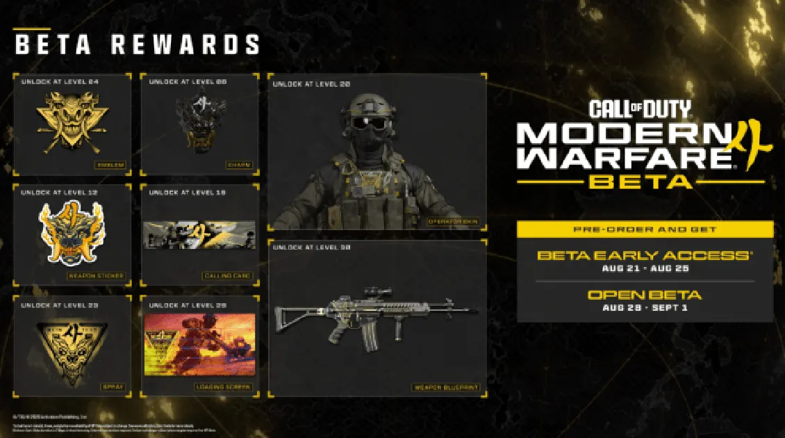 Награды за ранги в бете Call of Duty: Modern Warfare 4 — изображение 1