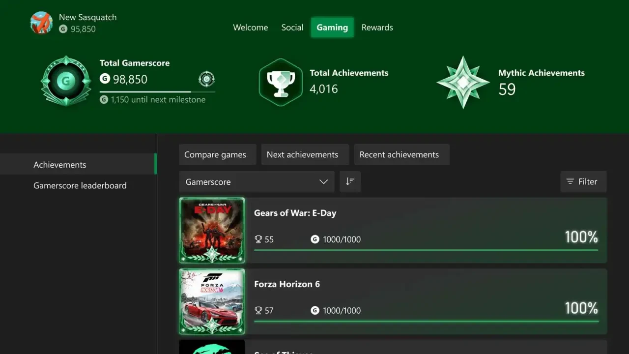 Новые мифические достижения Xbox точно покажут ваш прогресс к 100% — изображение 3
