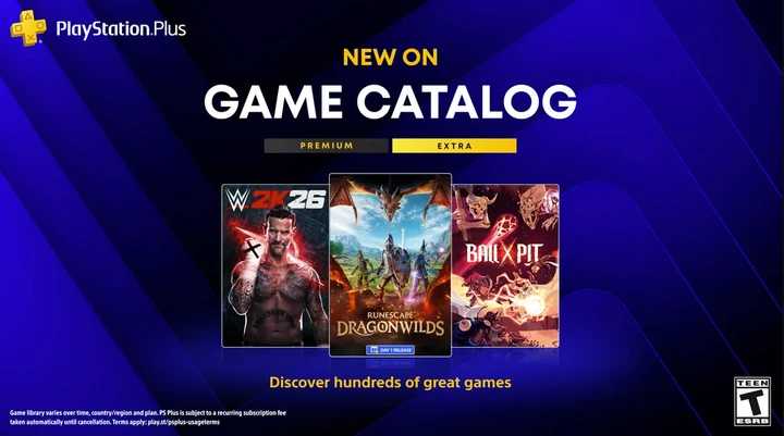 В PlayStation Plus Extra и Premium за сентябрь 2026 войдут WWE 2K26 и другие игры